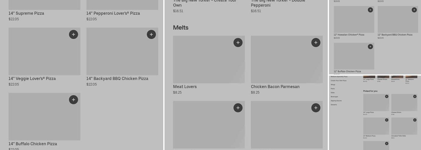 Pizza Hut Menu