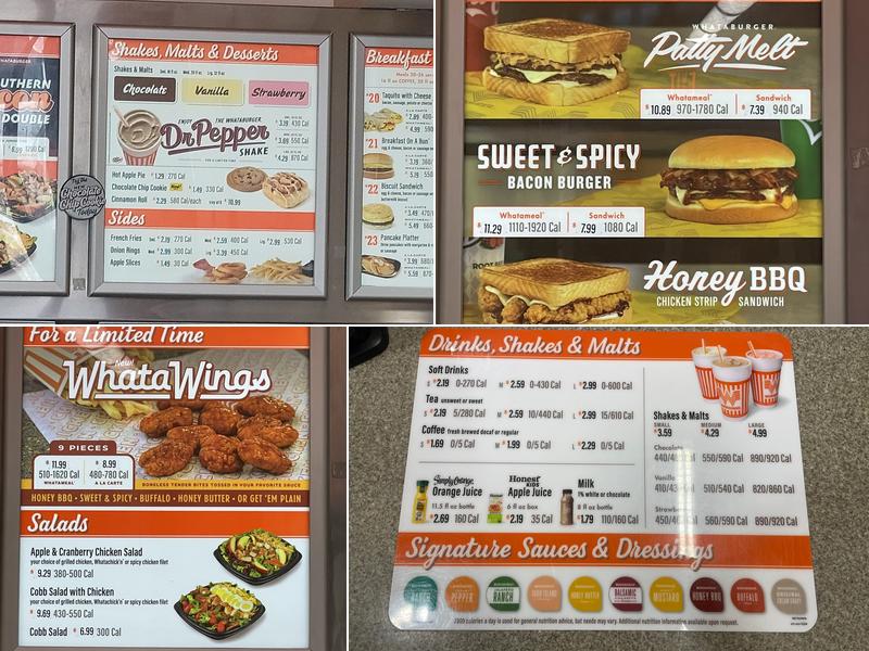 Whataburger Menu