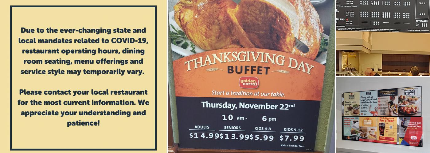 Golden Corral Buffet & Grill Menu