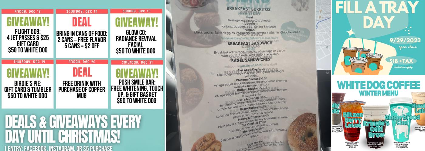 White Dog Coffee Menu