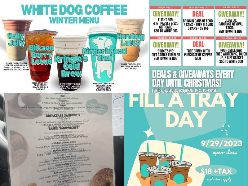 White Dog Coffee Menu