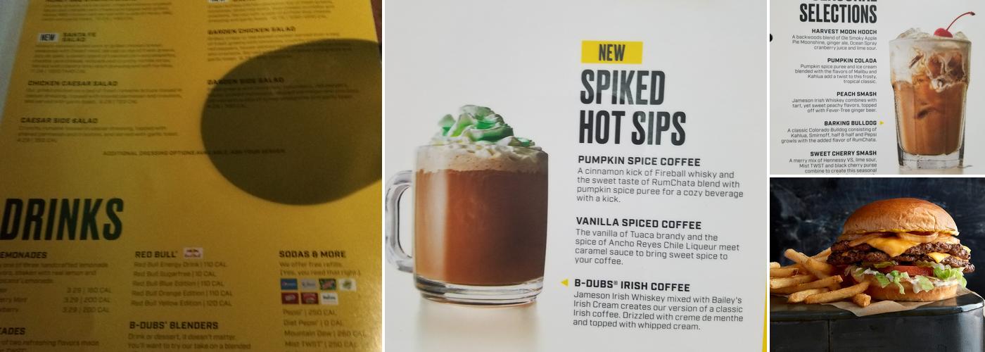 Buffalo Wild Wings Menu