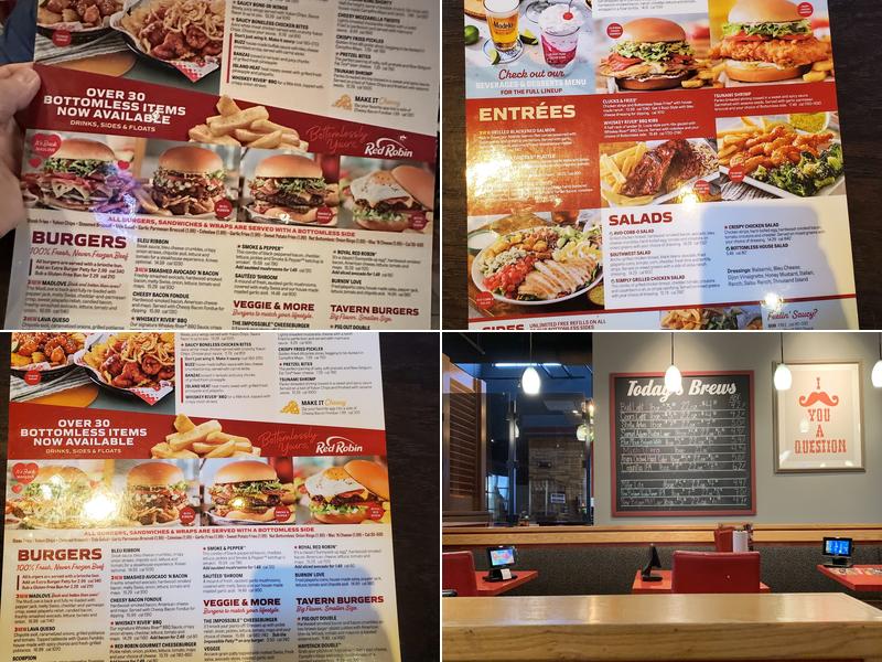 Red Robin Gourmet Burgers and Brews Menu