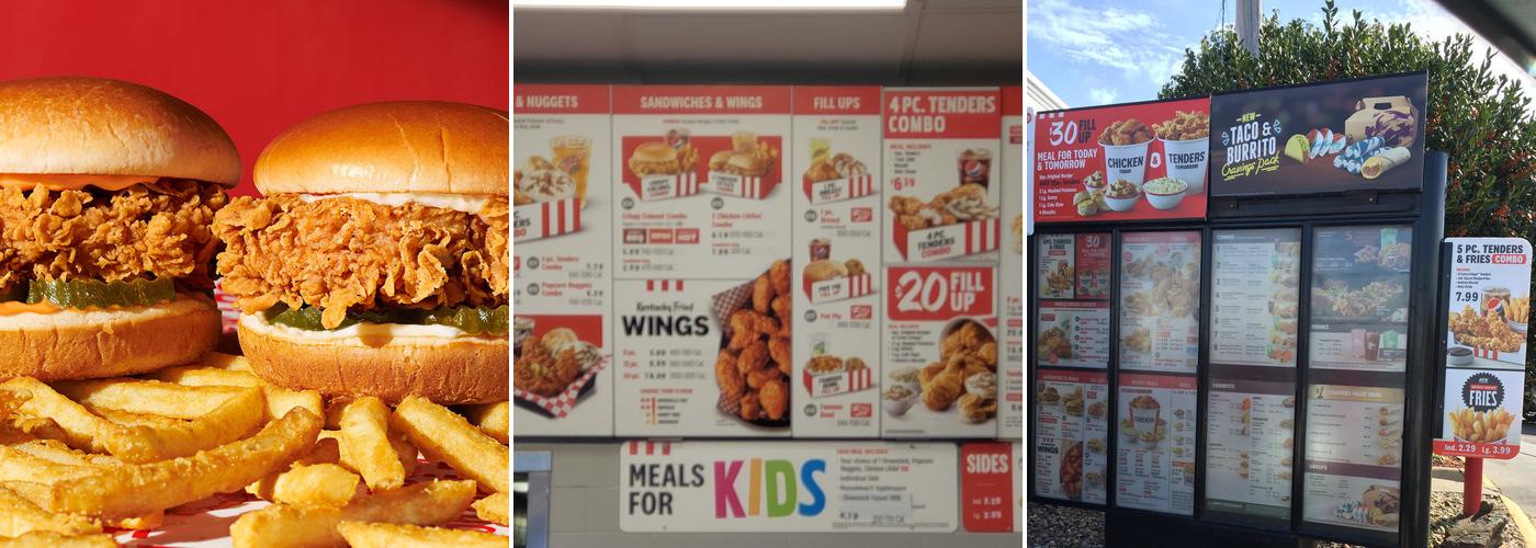 KFC Menu
