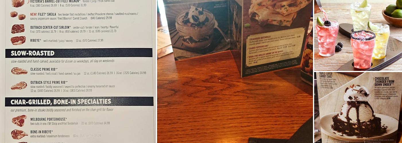 Outback Steakhouse Menu