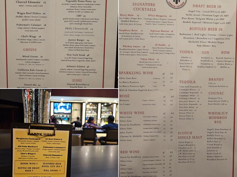 Rendezvous Lounge Menu