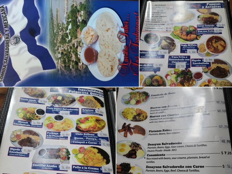 Pulgarcito Querido Menu