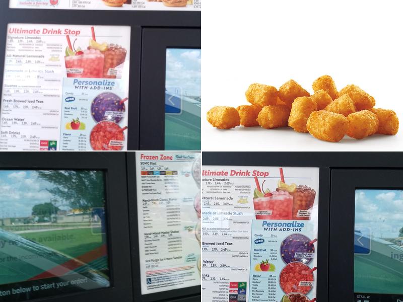Sonic Drive-In Menu