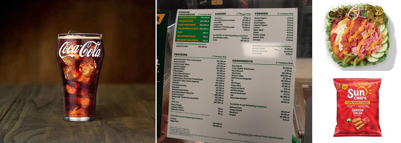 Subway Menu