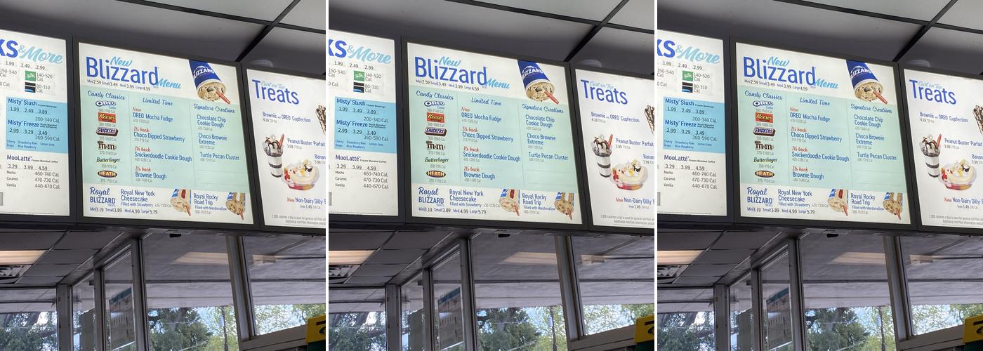 Dairy Queen Menu