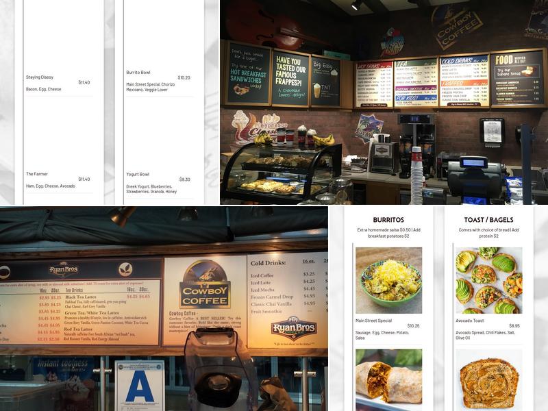 Ryan Bros Menu