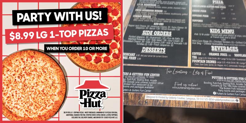 Pizza Hut Menu