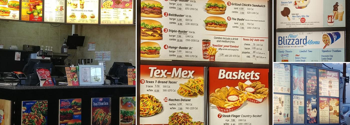 Dairy Queen Menu
