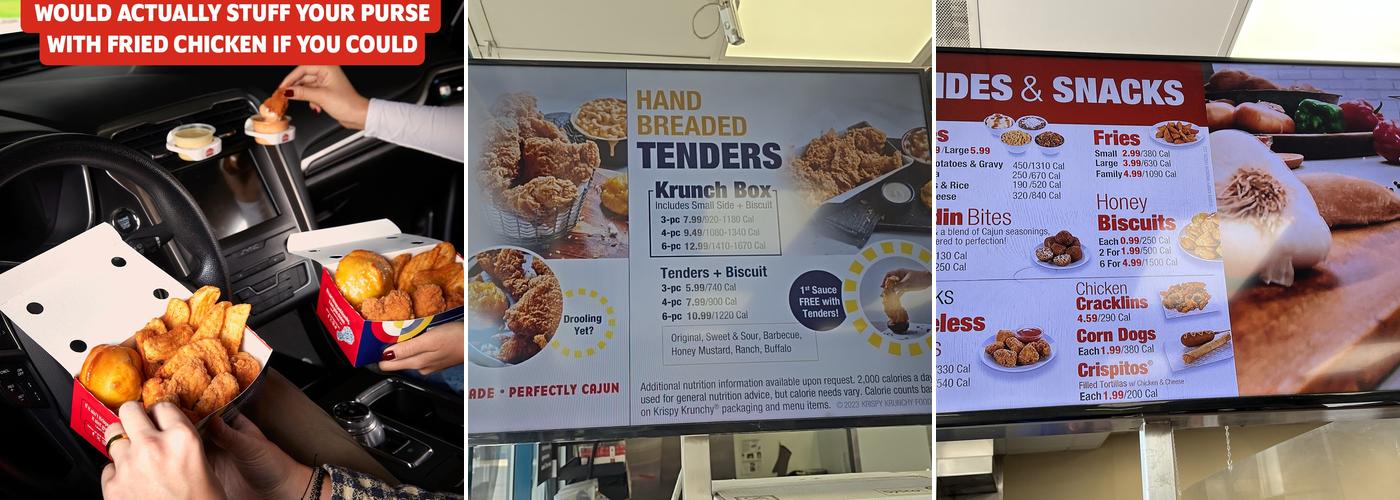Krispy Krunchy Chicken Menu