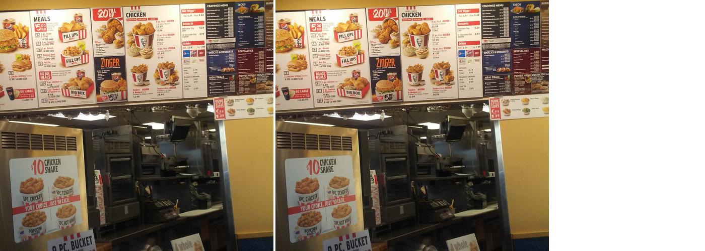 KFC Menu