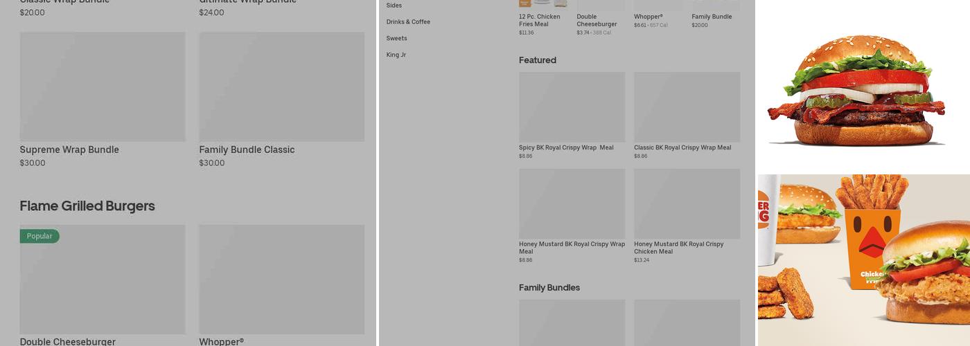 Burger King Menu