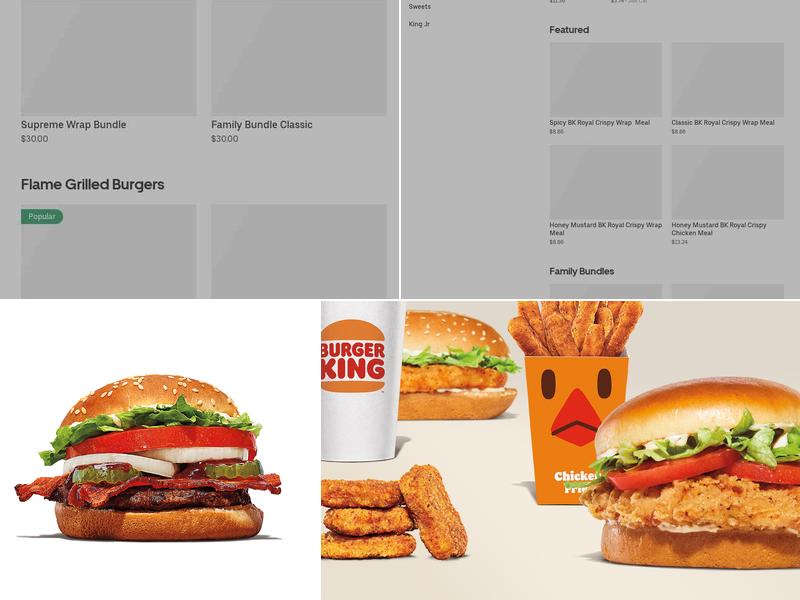 Burger King Menu