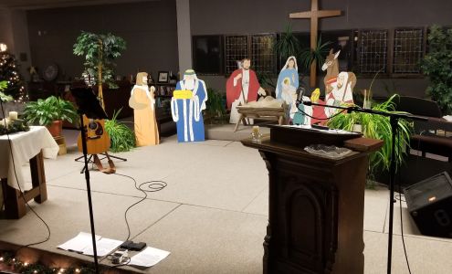 RIVERSIDE COMMUNITY CHURCH Swastika