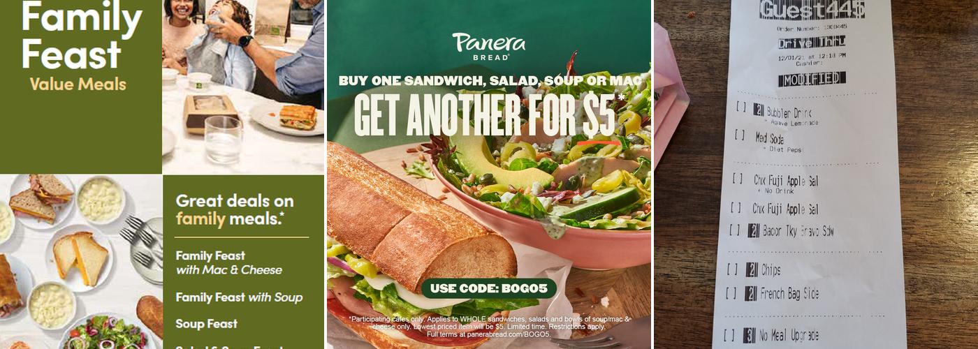 Panera Bread Menu