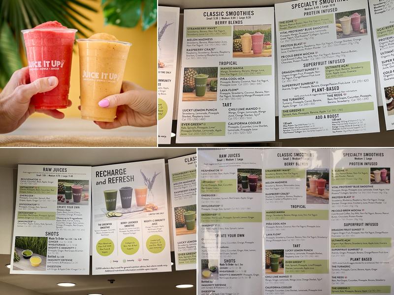 Juice It Up! Menu