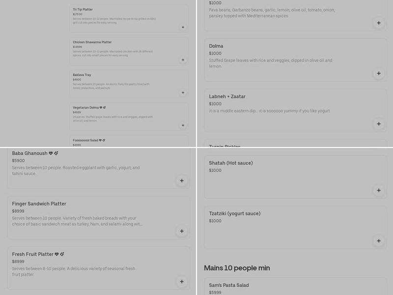 Yogurt Time Menu