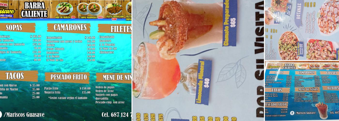 Mariscos Guasave Menu