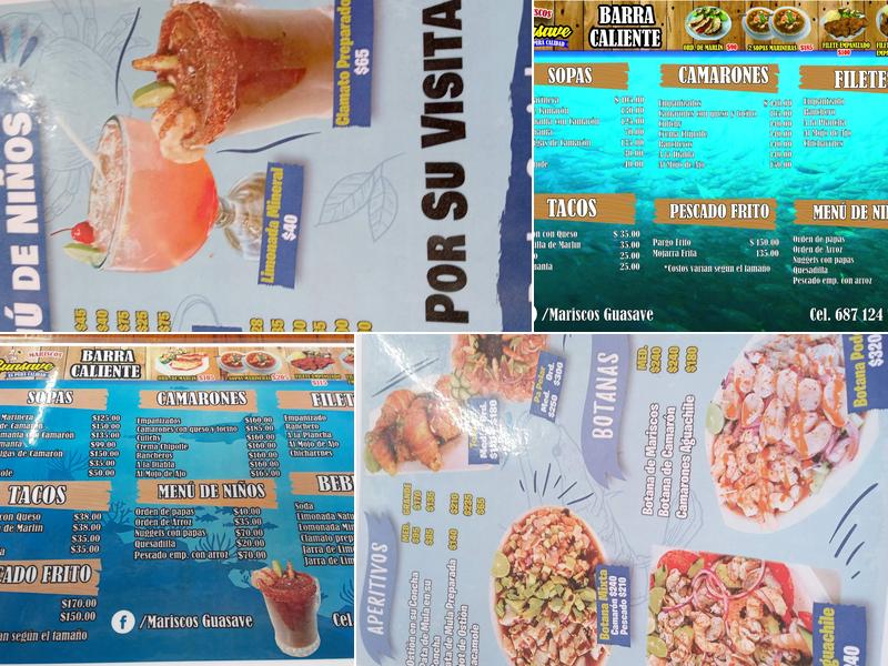 Mariscos Guasave Menu