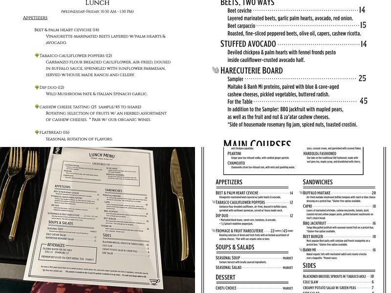 The Plantry Cafe Menu