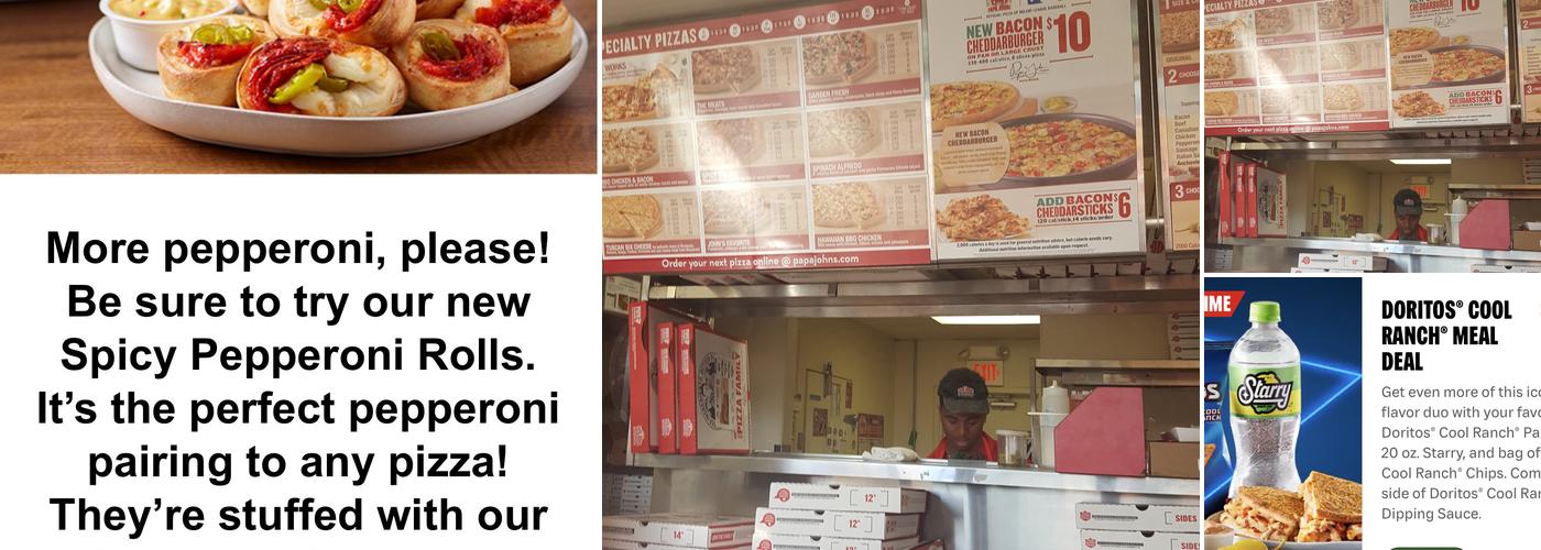 Papa Johns Pizza Menu