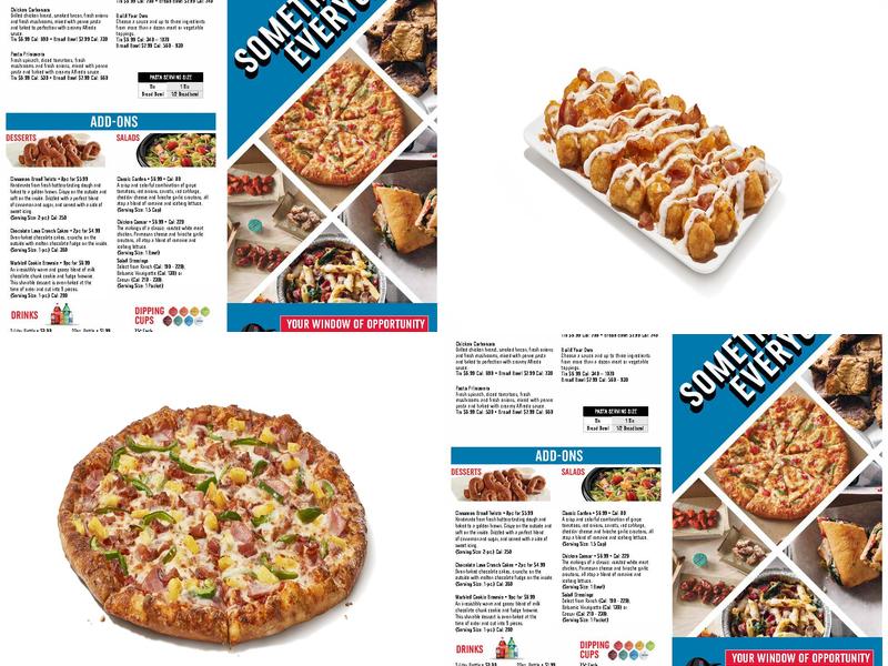 Domino's Pizza Menu