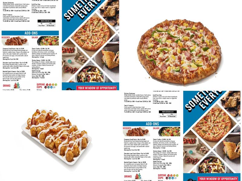 Domino's Pizza Menu