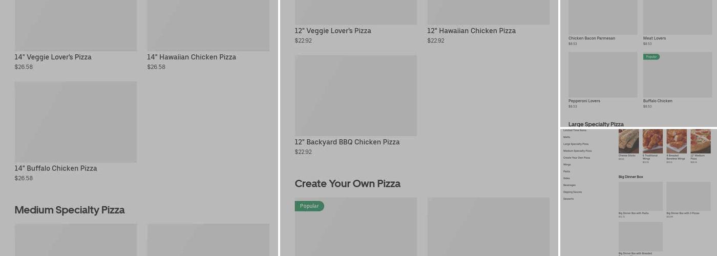 Pizza Hut Menu