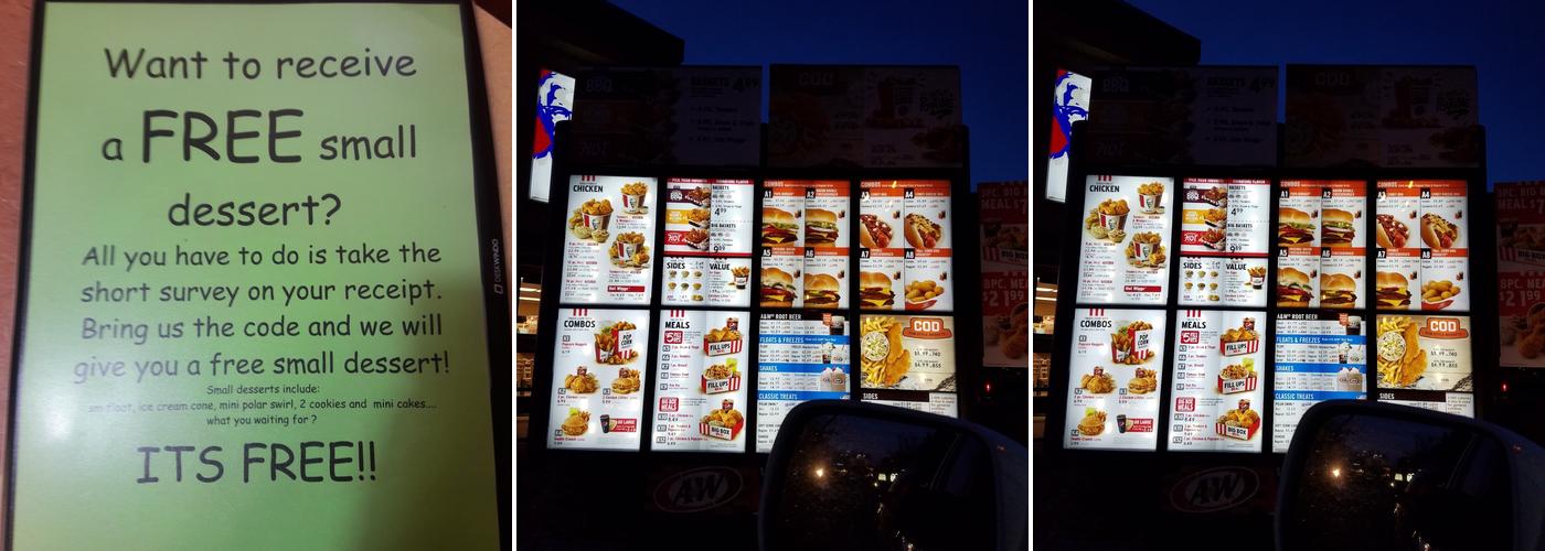 A&W Restaurant Menu