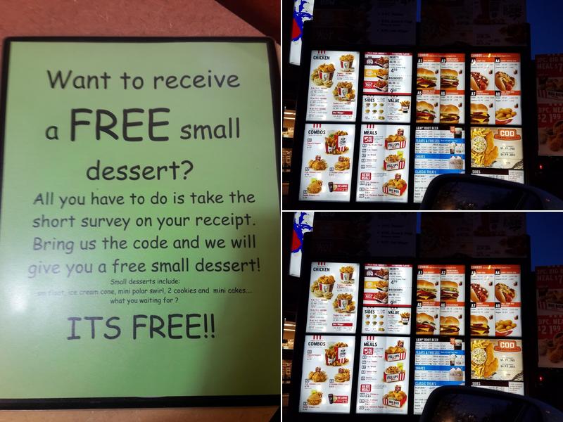 A&W Restaurant Menu