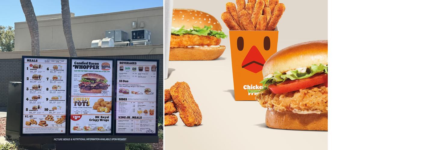 Burger King Menu