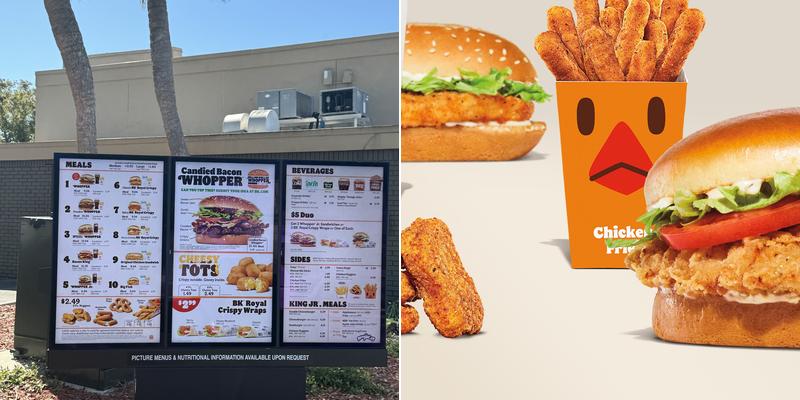 Burger King Menu