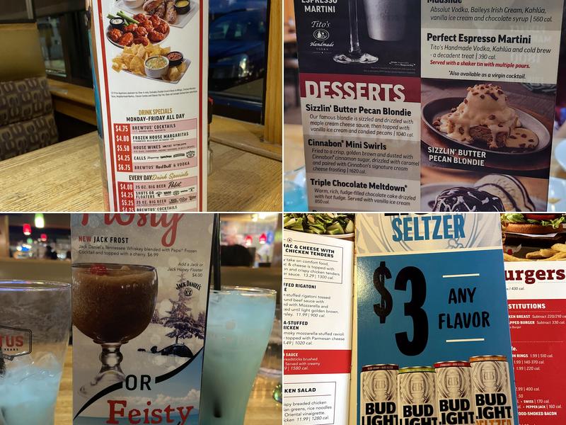 Applebee's Grill + Bar Menu