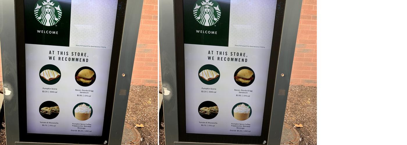Starbucks Menu
