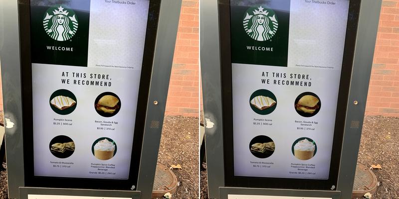 Starbucks Menu