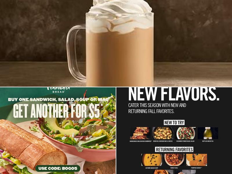 Panera Bread Menu