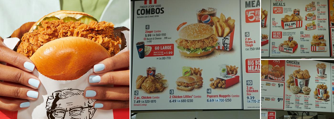 KFC Menu