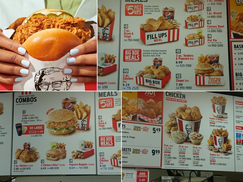 KFC Menu