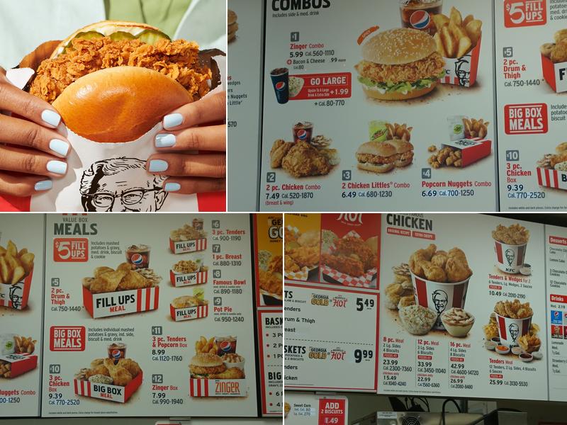 KFC Menu