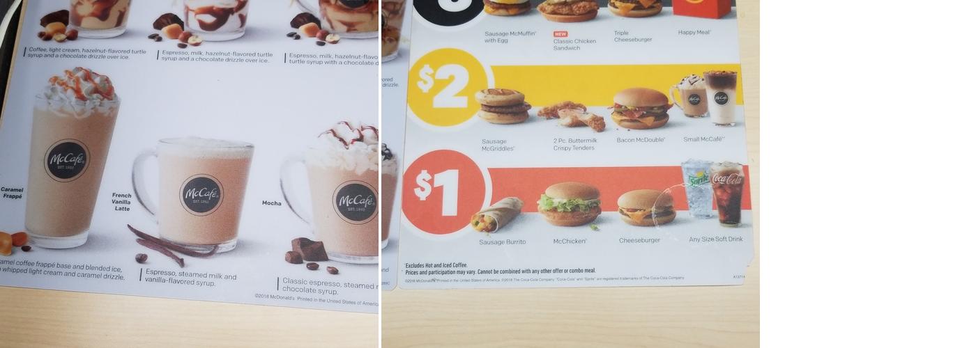 McDonald's Menu