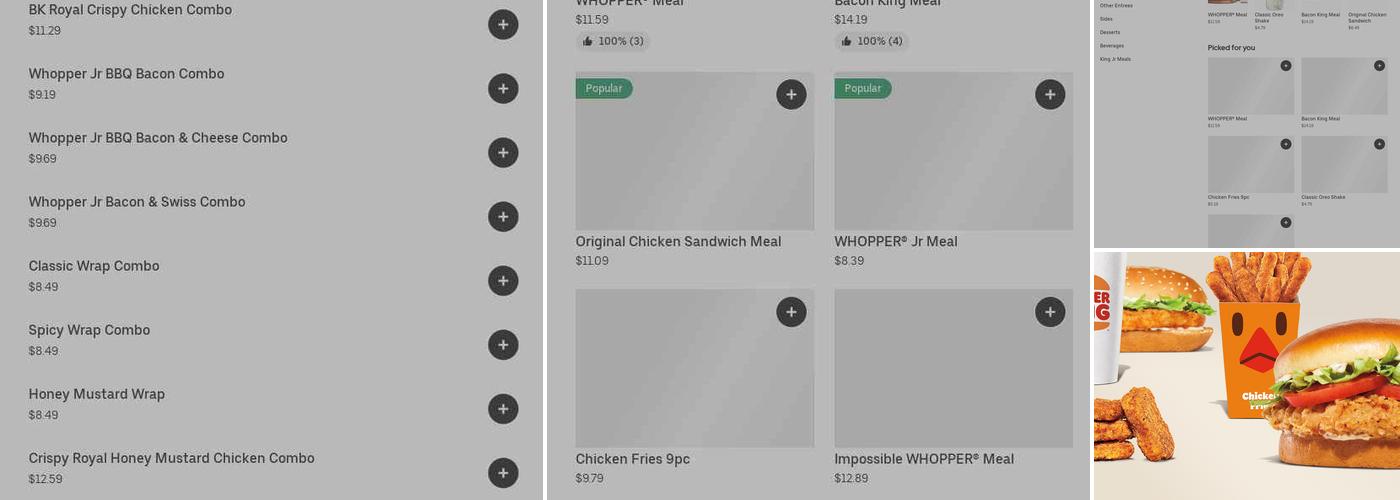 Burger King Menu