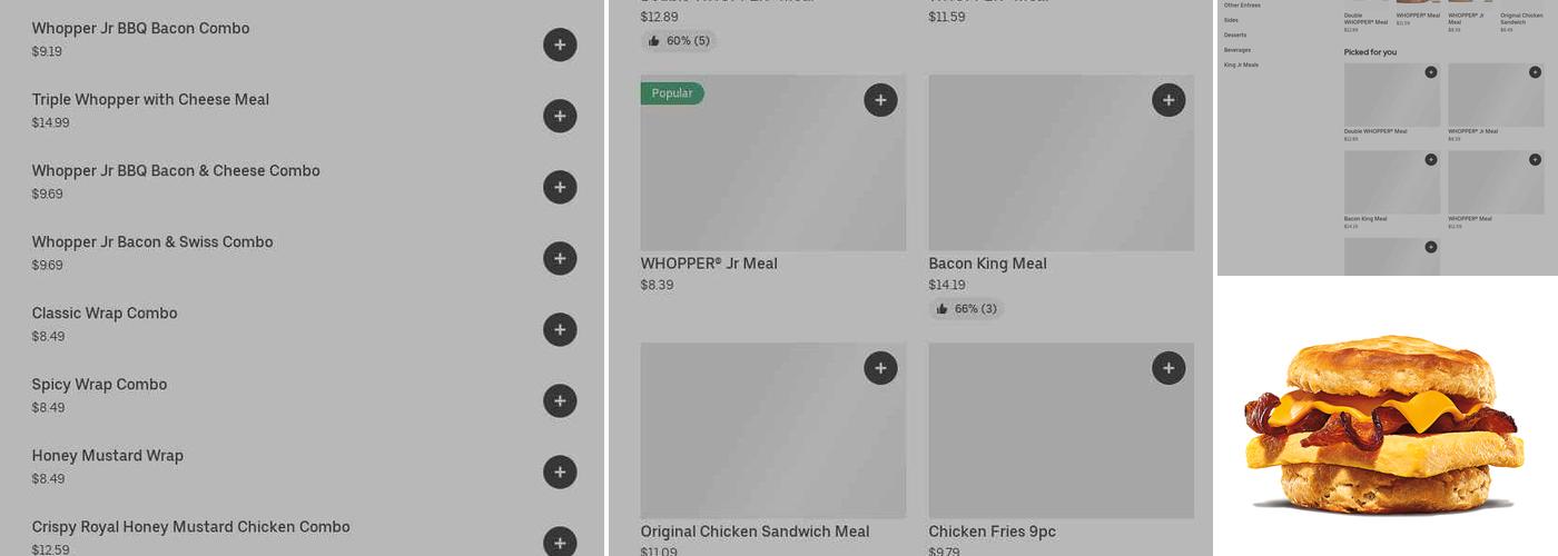Burger King Menu