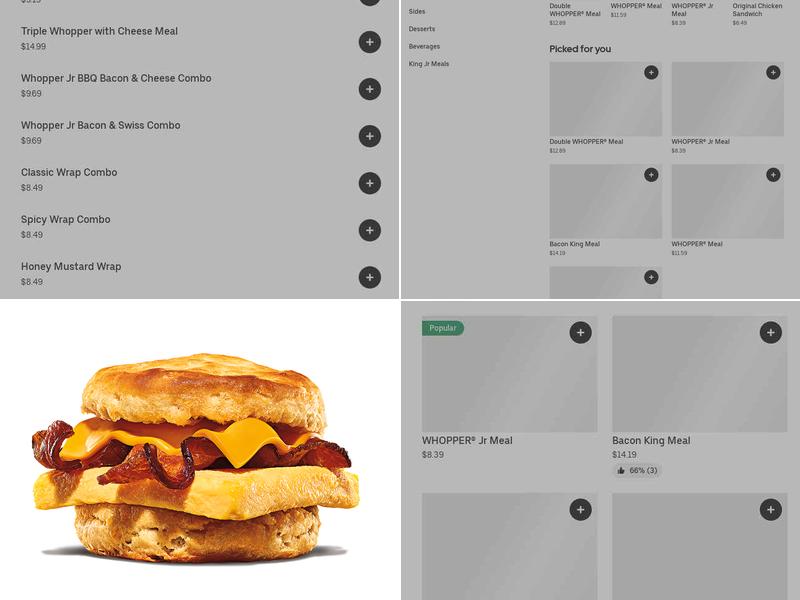 Burger King Menu