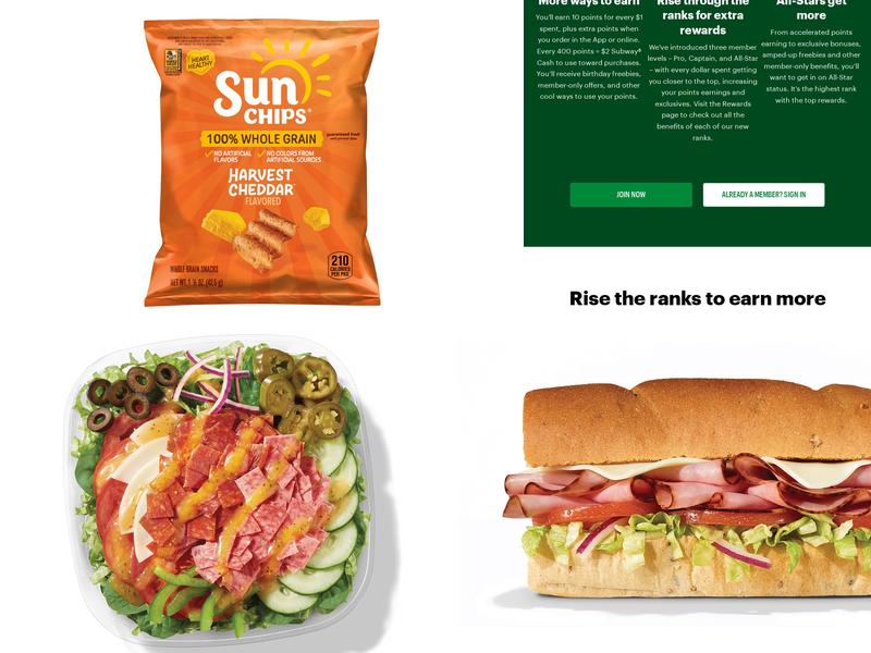 Subway Menu
