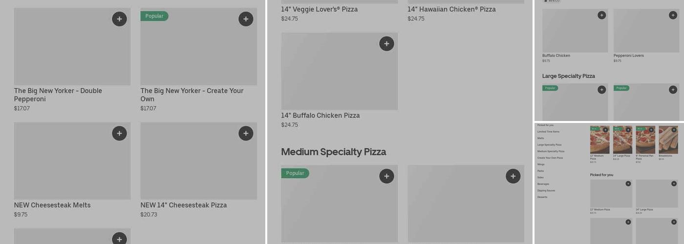 Pizza Hut Menu