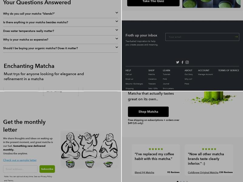 Breakaway Matcha Menu